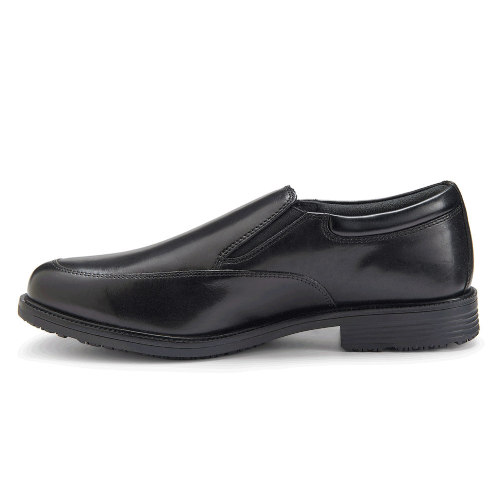 Rockport Mens Lead the Pack Waterproof - Slip-On Black - VJI873064